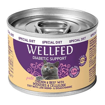 Wellfed Diabetic Diet Κοτόπουλο & Βοδινό σε Πατέ 200gr