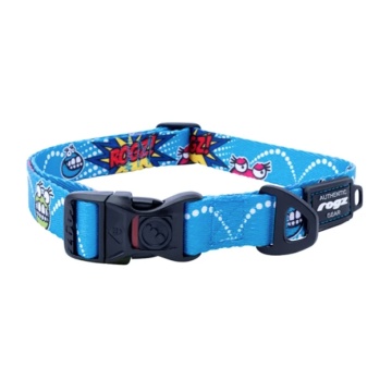 Rogz Περιλαίμιο Σκύλου Fusion Comic Blue L 34-56cm