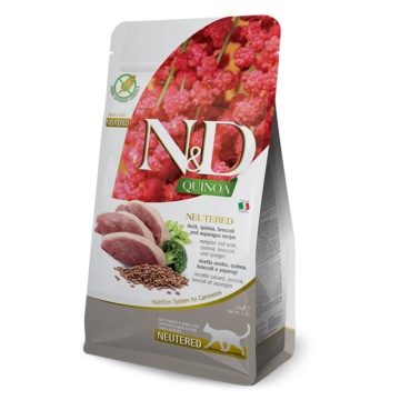 N&D Quinoa Cat Neutered με Πάπια 1.5kg