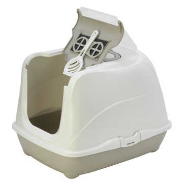 Moderna Flip Cat Jumbo Κλειστή Τουαλέτα Γάτας Γκρι 57.6x43.9x41cm