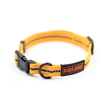 Zooland Περιλαίμιο Cotton Webbing Κίτρινο M 2x33-50cm