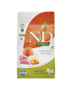 N&D Pumpkin Dog Adult Mini με Αγριόχοιρο, Κολοκύθα & Μήλο 800gr