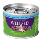 Wellfed Young Sterilised Γαλοπούλα & Μοσχάρι σε Πατέ 200gr
