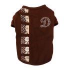 Pet Μπλούζα Σκύλου με Δαντέλα Καφέ S 26cm