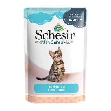 Schesir Kitten Pouch Τόνος σε Ζελέ 85gr
