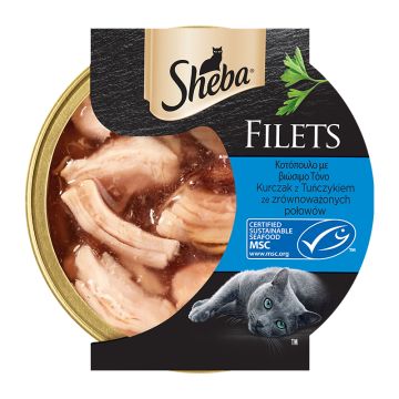 Sheba Filets Κοτόπουλο & Τόνος 60gr