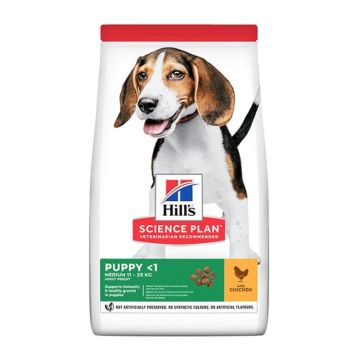 Hill's Science Plan Puppy Medium με Κοτόπουλο 14kg -25%