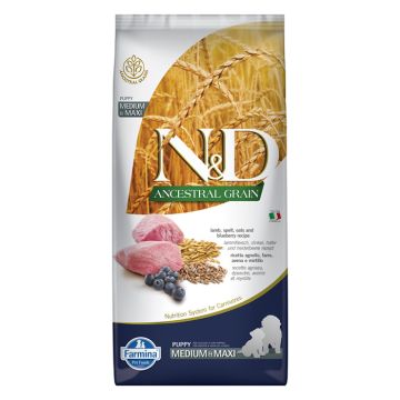 N&D Ancestral Dog Puppy Medium-Maxi με Αρνί & Μύρτιλο 2.5kg
