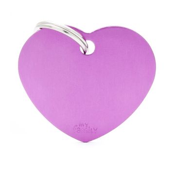 Ταυτότητα Basic Καρδιά Μεγάλη Μωβ