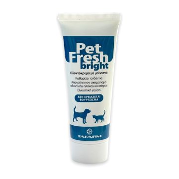 Tafarm Pet Fresh Bright Οδοντόκρεμα 105gr 