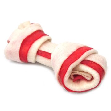 Pet Κόκαλο Κόμπος Δίχρωμο 10cm