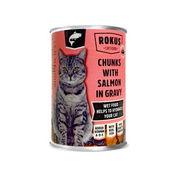 Rokus Γάτας με Σολομό 415gr