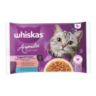 Whiskas Multipack Aromatic Selection Μυρωδάτες Επιλογές σε Σάλτσα 4x85gr