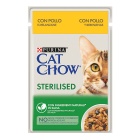 Cat Chow Sterilised με Κοτόπουλο & Μελιτζάνες σε Σάλτσα 85gr